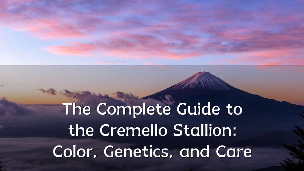 The Complete Guide to the Cremello Stallion: Color, Genetics, and Care