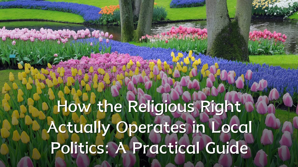 How the Religious Right Actually Operates in Local Politics: A Practical Guide