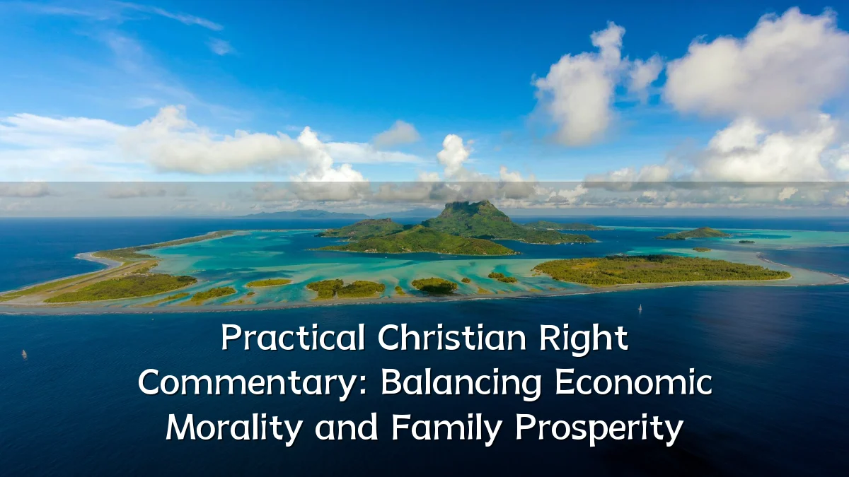 Practical Christian Right Commentary: Balancing Economic Morality and Family Prosperity