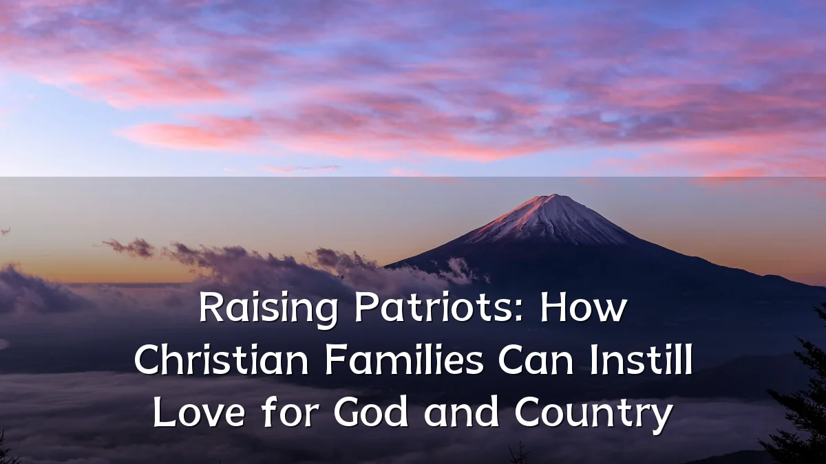 Raising Patriots: How Christian Families Can Instill Love for God and Country