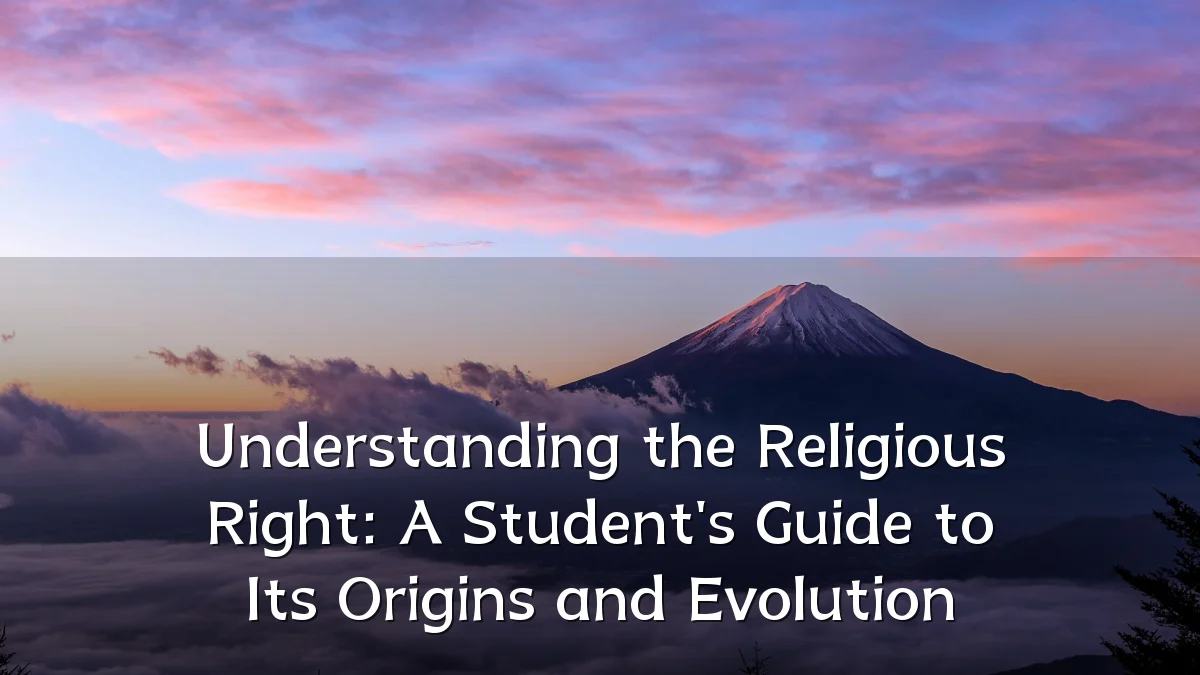 Understanding the Religious Right: A Student's Guide to Its Origins and Evolution