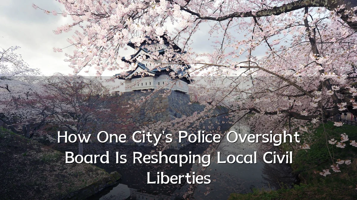 How One City's Police Oversight Board Is Reshaping Local Civil Liberties