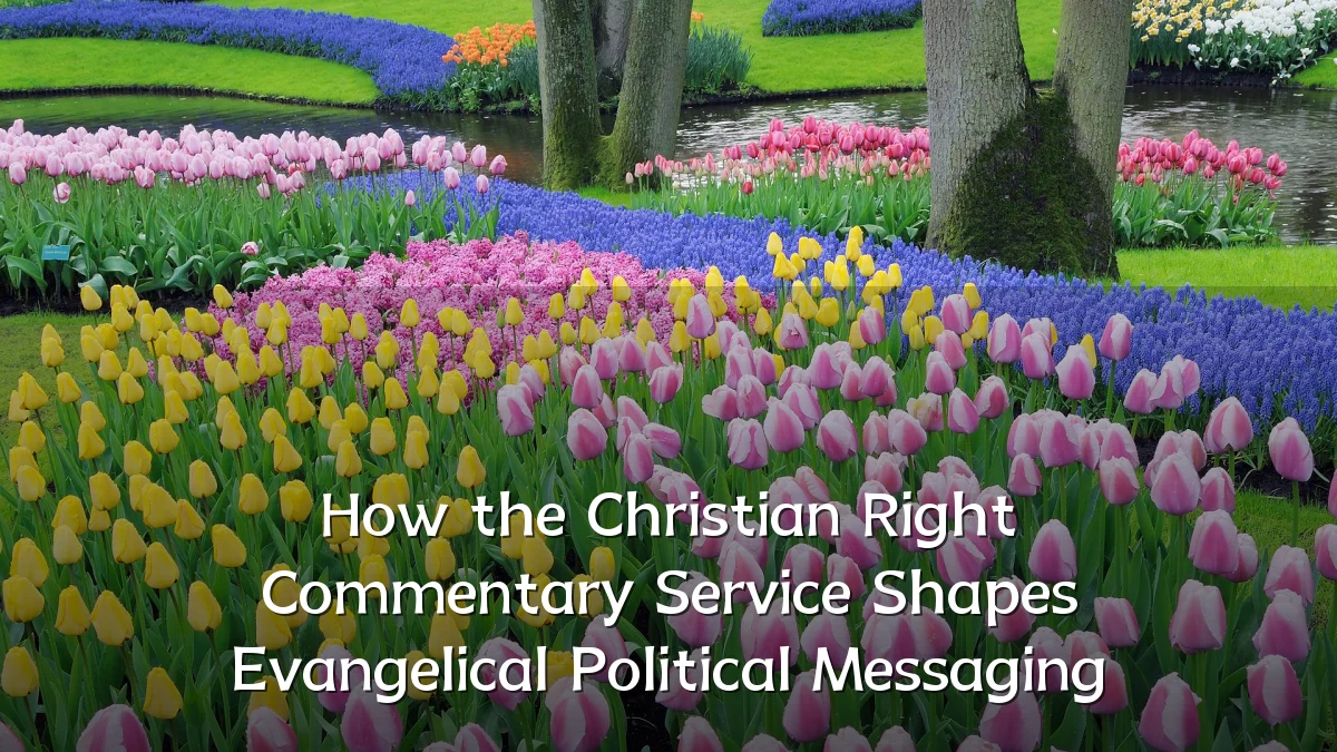 How the Christian Right Commentary Service Shapes Evangelical Political Messaging