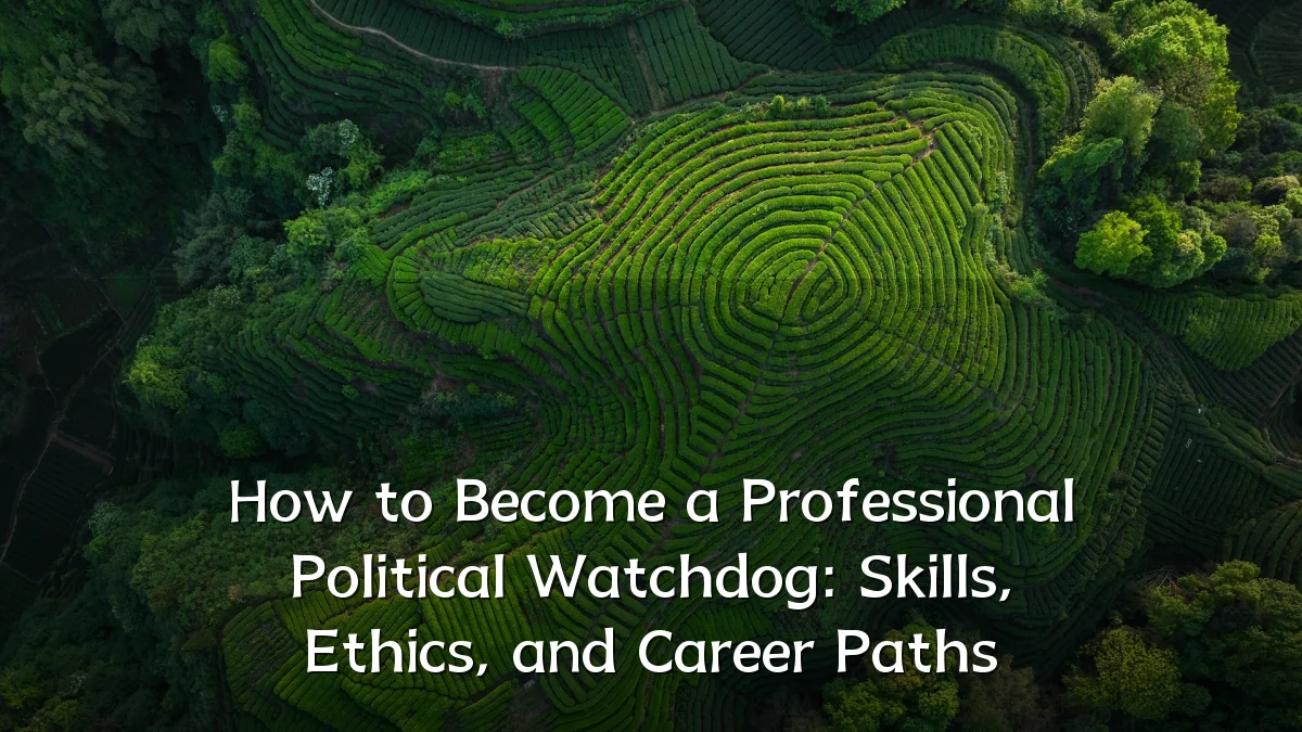 How to Become a Professional Political Watchdog: Skills, Ethics, and Career Paths