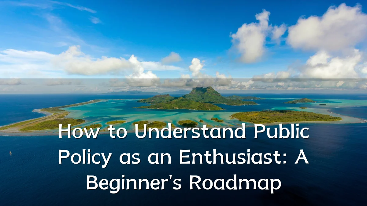 How to Understand Public Policy as an Enthusiast: A Beginner's Roadmap
