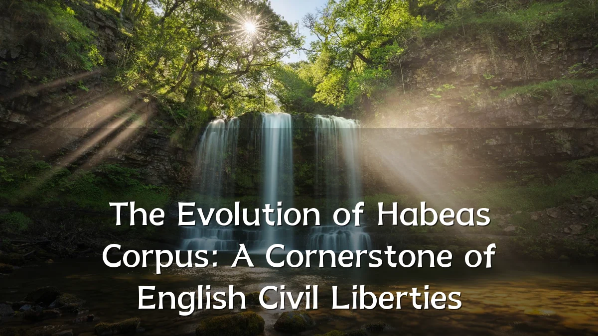 The Evolution of Habeas Corpus: A Cornerstone of English Civil Liberties