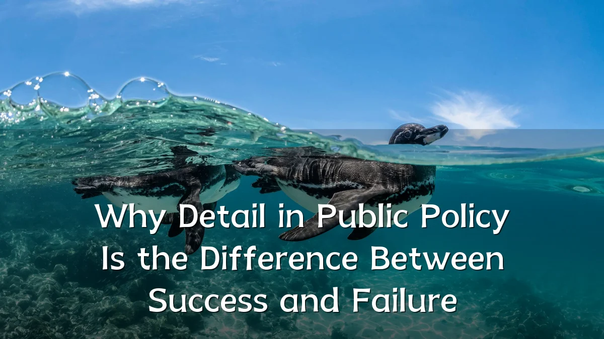 Why Detail in Public Policy Is the Difference Between Success and Failure