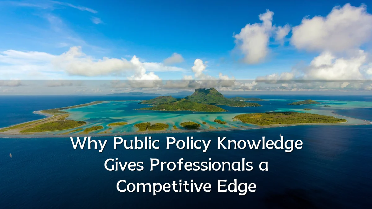 Why Public Policy Knowledge Gives Professionals a Competitive Edge